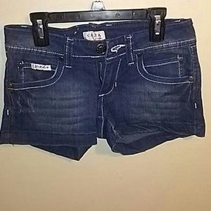 Blue jean shorts